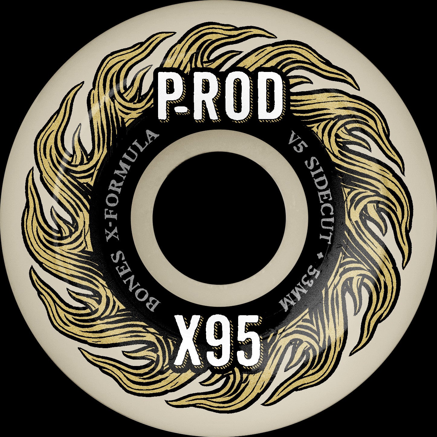 Bones Wheels X-Formula V5 Sidecut P-Rod 53MM/95A/Natural